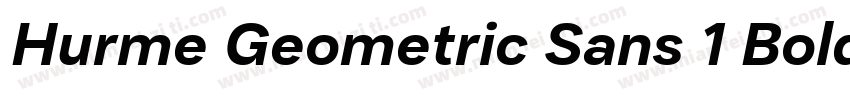 Hurme Geometric Sans 1 Bold Oblique字体转换